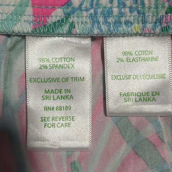 LILLY PULITZER Ocean View Shorts "SEA TURTLE SOIREE" Size LARGE - Picture 3 of 7